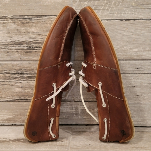 Born Brown Leather Boat Shoes - Picture 7 of 14